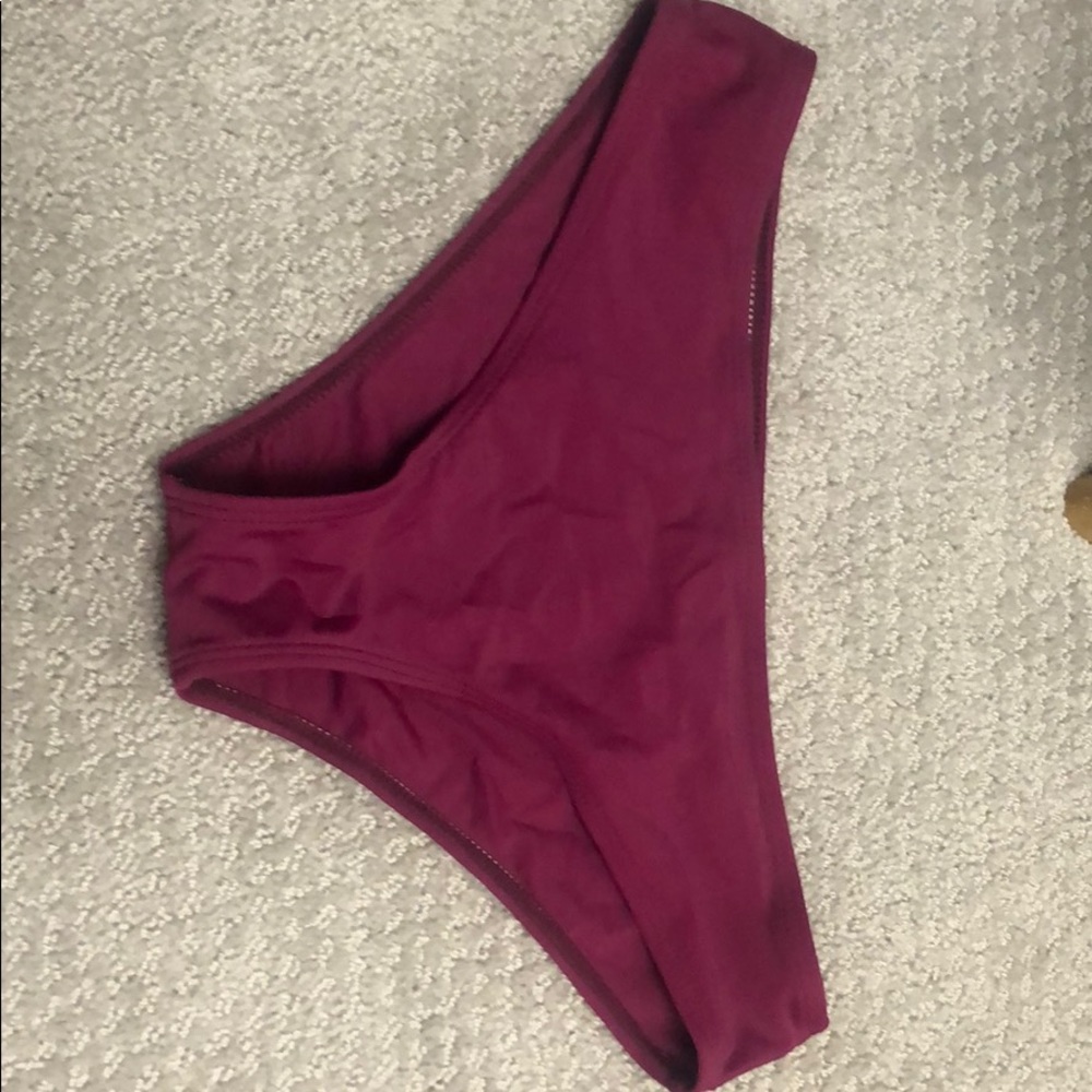 burgundy girls bathing suit bottoms